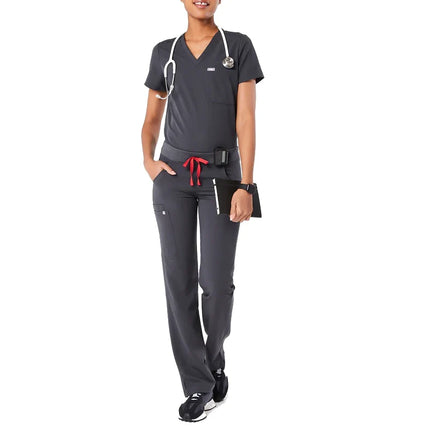 FIGS Women's Kade Cargo Scrub Pants Charcoal