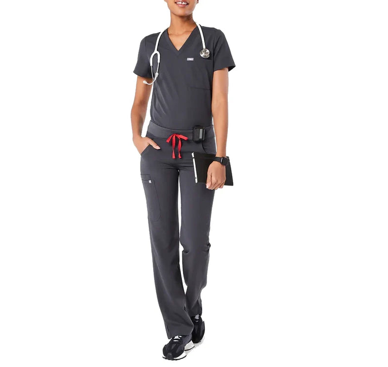 FIGS Women's Kade Cargo Scrub Pants Charcoal