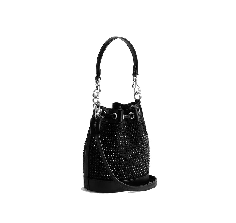 Coach Women's Mini Bucket Bag Silver/Black