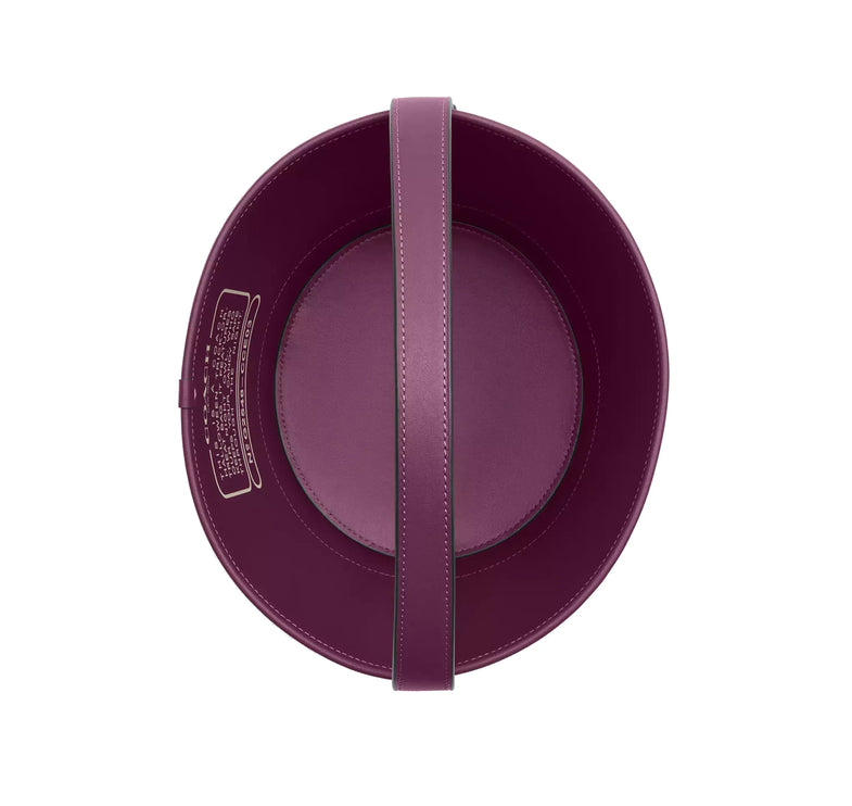 Coach Unisex Trick Or Treat Bucket With Halloween Owl In Regenerative Cotton Plum