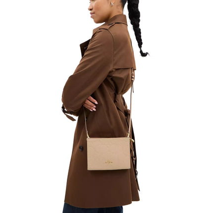 Coach Women's Slim Crossbody Bag In Signature Leather Gold/Oat