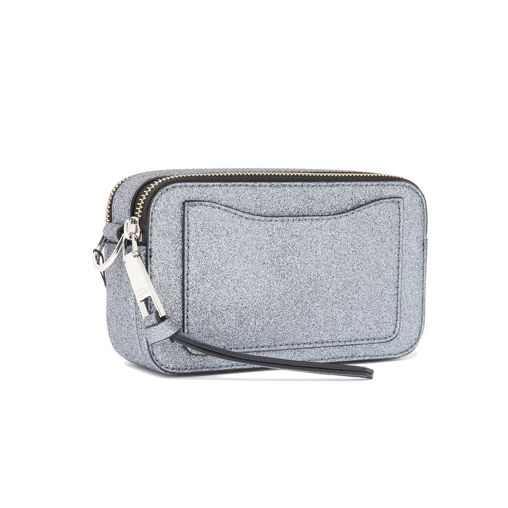 Marc Jacobs Women's The Galactic Snapshot Camera Bag Glitter Leather Silver