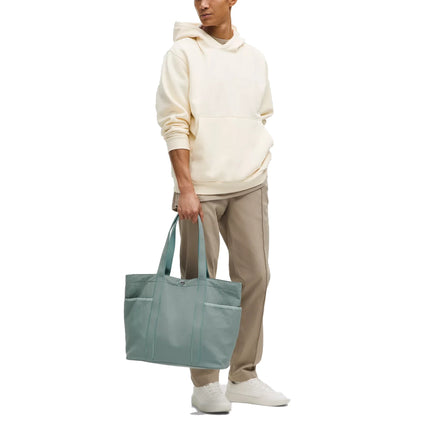 lululemon Unisex Daily Multi Pocket Tote Bag 20L Crater Blue/Frosted Jade