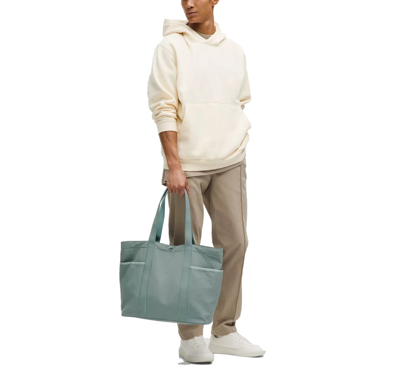 lululemon Unisex Daily Multi Pocket Tote Bag 20L Crater Blue/Frosted Jade