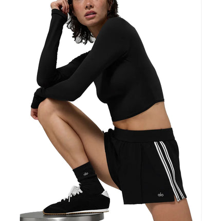 alo Women's Track Star Short Black
