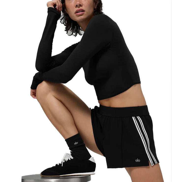 alo Women's Track Star Short Black