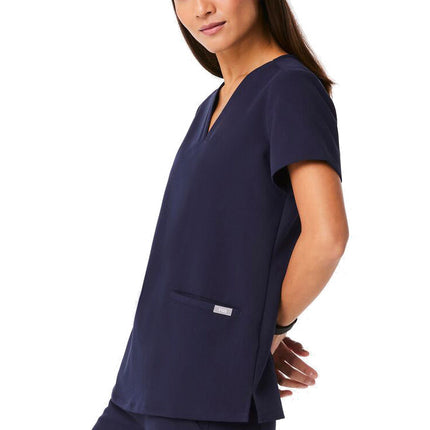 FIGS Women's Casma Three Pocket Scrub Top Navy