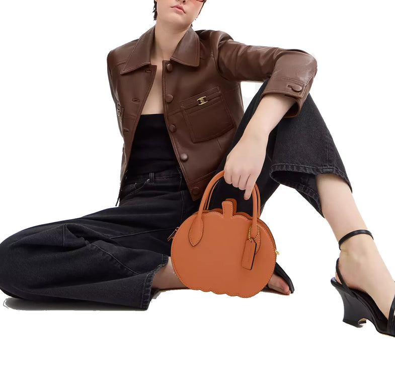 Coach Women's Pumpkin Bag Brass/Faded Orange