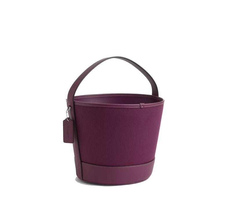 Coach Unisex Trick Or Treat Bucket With Halloween Owl In Regenerative Cotton Plum