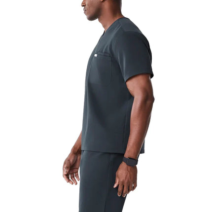 FIGS Men's Leon Three Pocket Scrub Top Dark Harbor