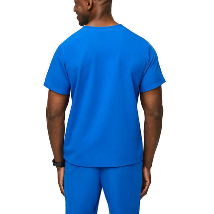 FIGS Men's Leon Three Pocket Scrub Top Royal Blue