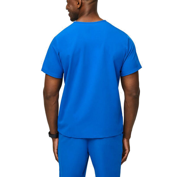 FIGS Men's Leon Three Pocket Scrub Top Royal Blue