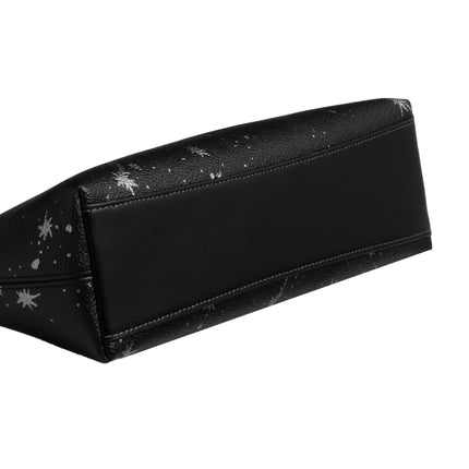 Coach Women's Charlotte Shoulder Bag With Star Print Black/Silver
