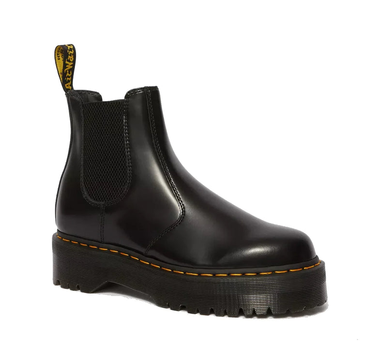Dr. Martens Women's 2976 Polished Smooth Platform Chelsea Boots Black - İndirim