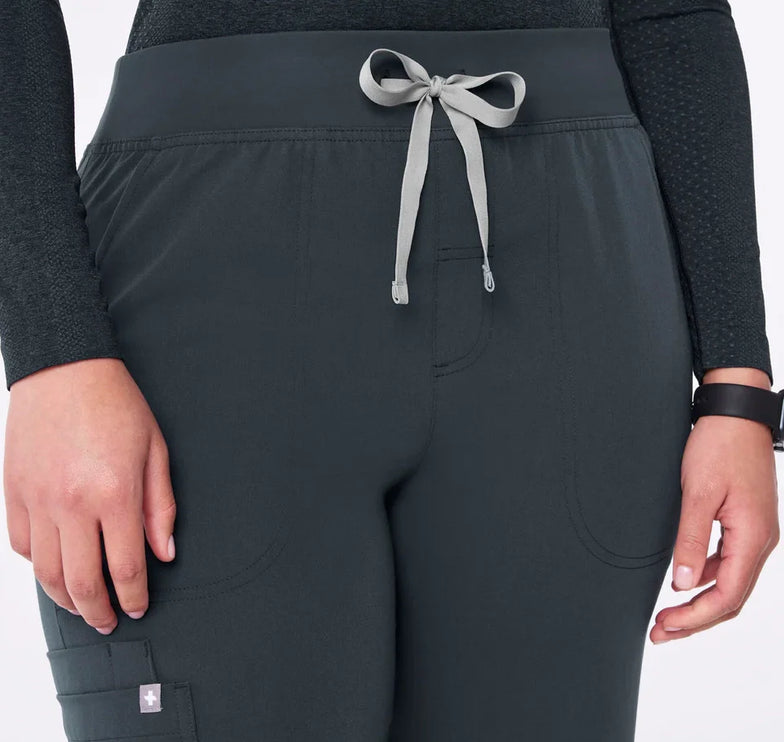 FIGS Women's High Waisted Isabel Wide Leg Scrub Pants Dark Harbor