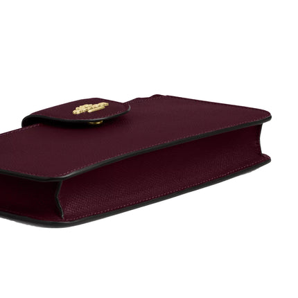 Coach Women's Poppy Crossbody Bag Gold/Dark Wine