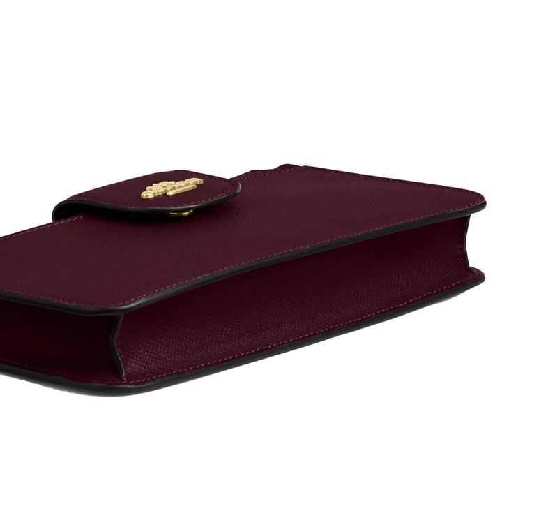 Coach Women's Poppy Crossbody Bag Gold/Dark Wine