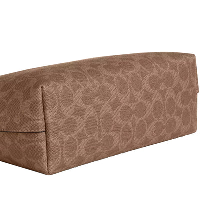 Coach Women's Fiona Zip Tote Bag In Signature Canvas Gold/Tan/Carnation