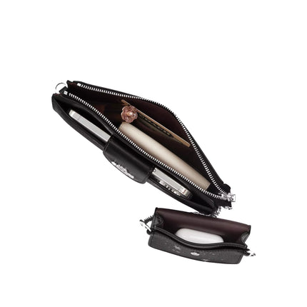 Coach Women's Poppy Crossbody Bag With Star Print Silver/Black Multi