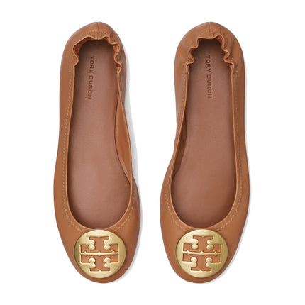 Tory Burch Women's Minnie Travel Ballet Royal Tan/Gold