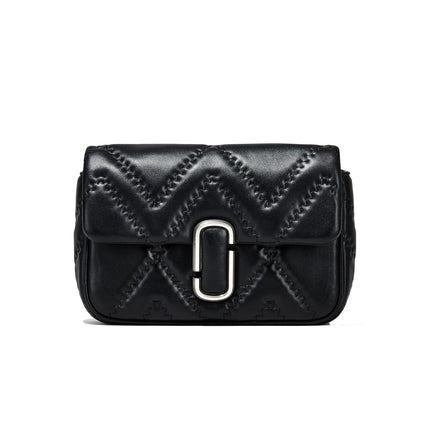 Marc Jacobs Women's The Quilted Leather J Marc Bag Shoulder Bag Black