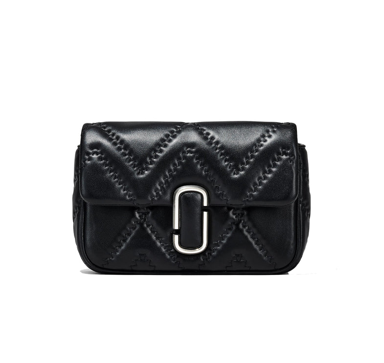 Marc Jacobs Women's The Quilted Leather J Marc Bag Shoulder Bag Black