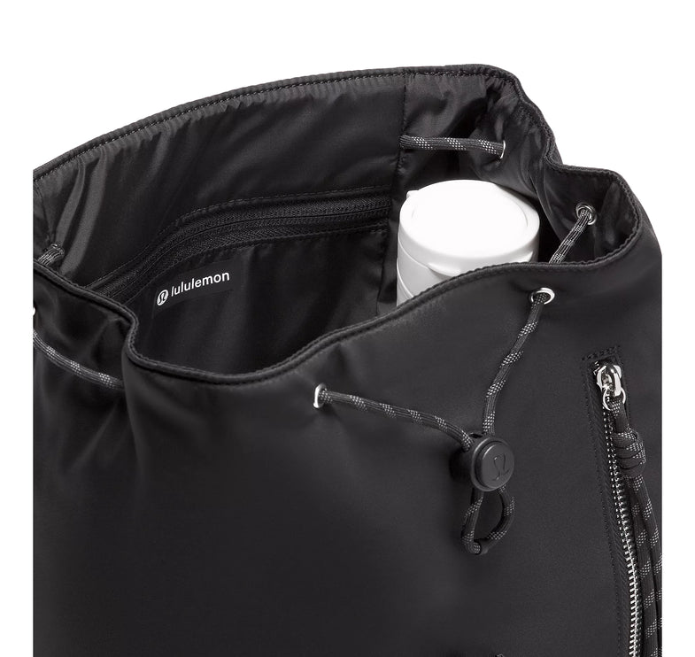 lululemon Unisex Drawstring Bucket Backpack 10L Black