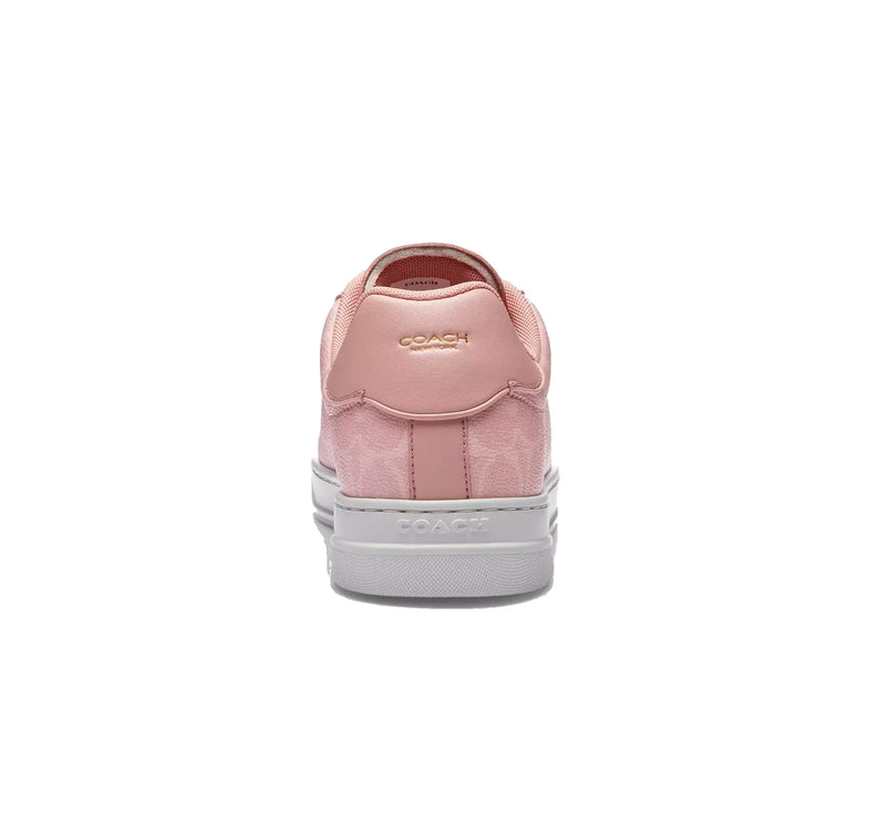 Coach Women's High Line Sneaker In Signature Canvas Pink/Multi