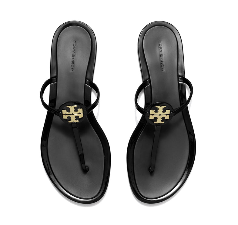 Tory Burch Women's Mini Miller Jelly Sandal Perfect Black/Gold