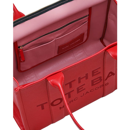 Marc Jacobs Women's The Leather Large Tote Bag True Red