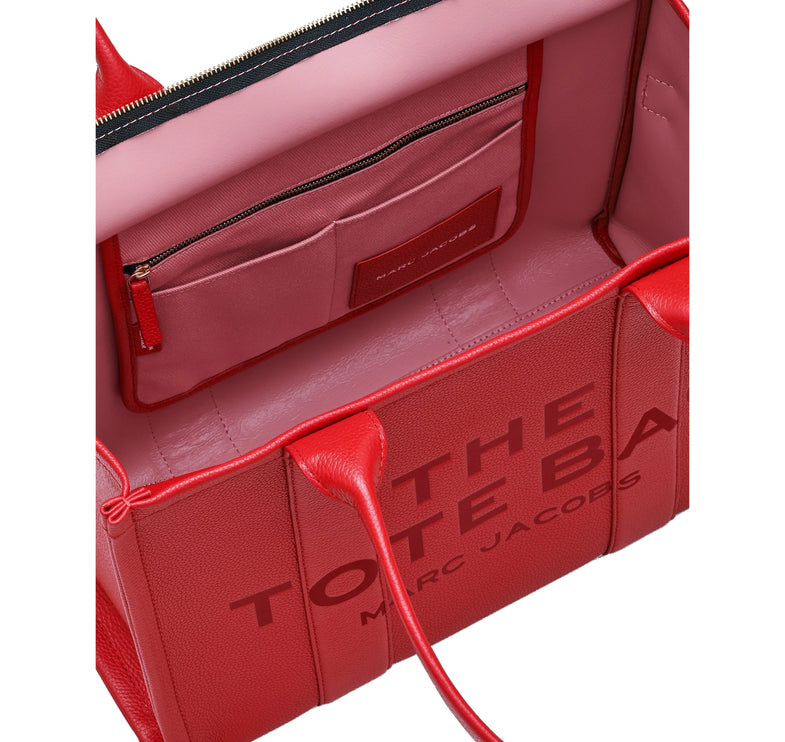 Marc Jacobs Women's The Leather Large Tote Bag True Red