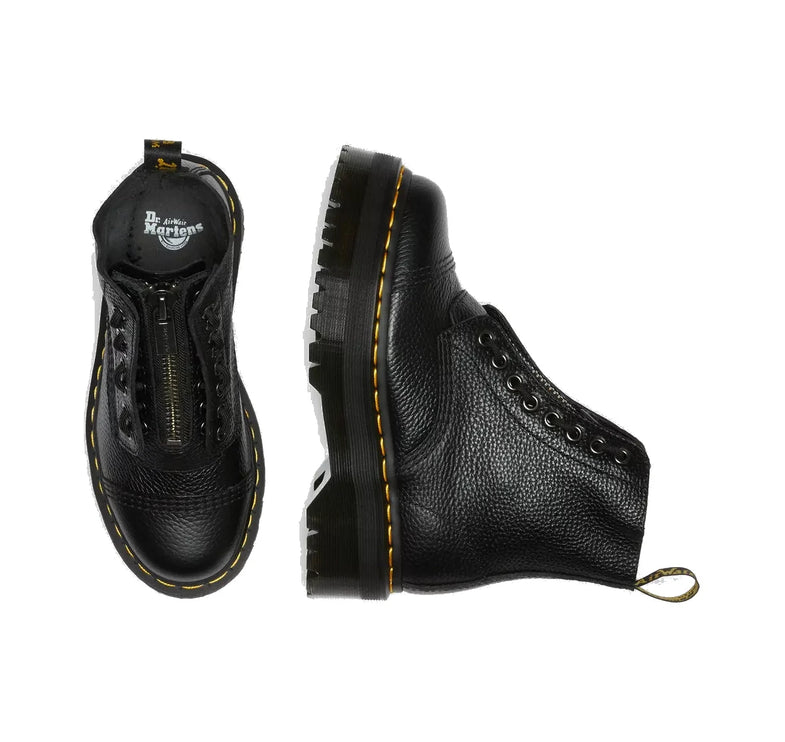 Dr. Martens Unisex Sinclair Millet Nappa Leather Platform Boots Black
