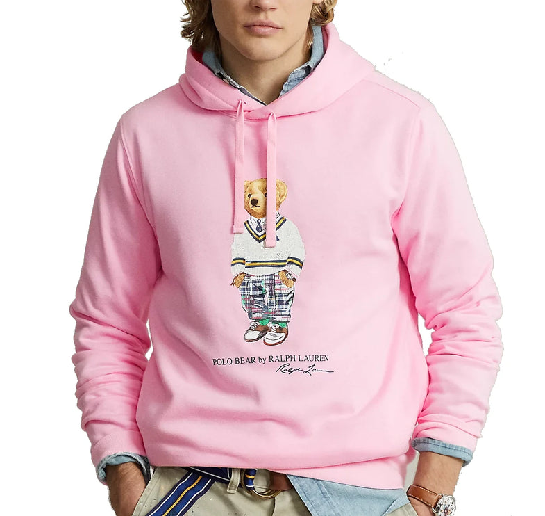 Polo Ralph Lauren Men's Polo Bear Fleece Hoodie Pink