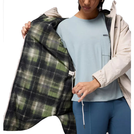 Columbia Women's Chatfield Hill II Novelty Jacket Dark Stone/Safari Omblur Print