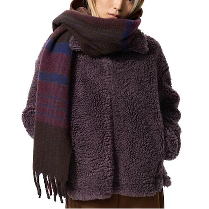 Uniqlo Women's Fleece Zip-Up Jacket 78 Purple