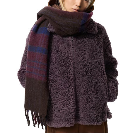 Uniqlo Women's Fleece Zip-Up Jacket 78 Purple