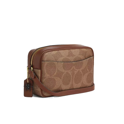 Coach Women's Jamie Camera Bag In Signature Canvas With Halloween Print Gold/Tan Multi