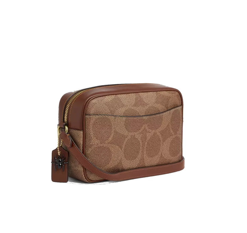 Coach Women's Jamie Camera Bag In Signature Canvas With Halloween Print Gold/Tan Multi