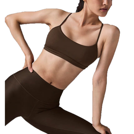 alo Women's Airlift Intrigue Bra Espresso