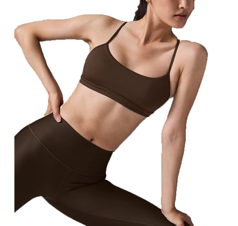 alo Women's Airlift Intrigue Bra Espresso