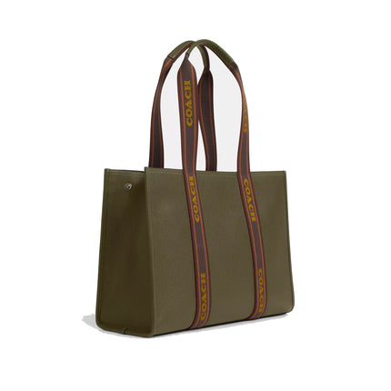 Coach Women's Large Smith Tote Bag Gunmetal/Olive Drab - Hemen Kargoda