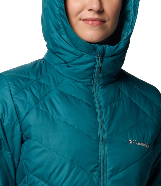 Columbia Women's Heavenly Long Hooded Jacket River Blue