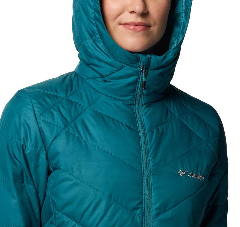 Columbia Women's Heavenly Long Hooded Jacket River Blue