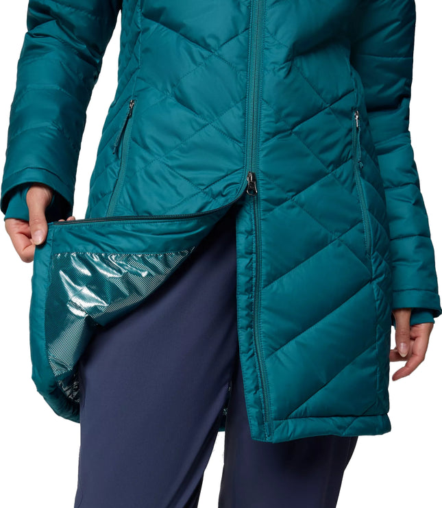 Columbia Women's Heavenly Long Hooded Jacket River Blue