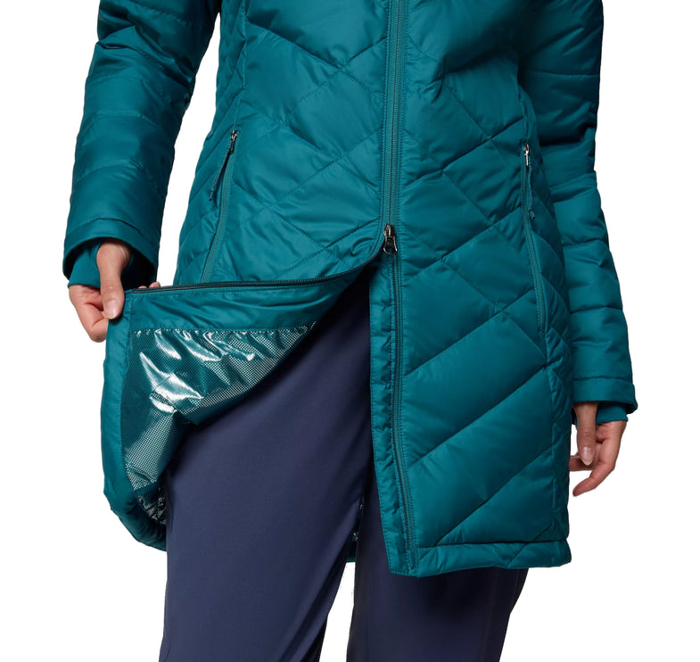 Columbia Women's Heavenly Long Hooded Jacket River Blue