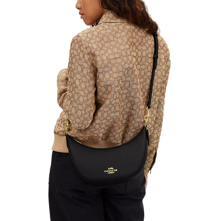 Coach Women's Aria Shoulder Bag Gold/Black