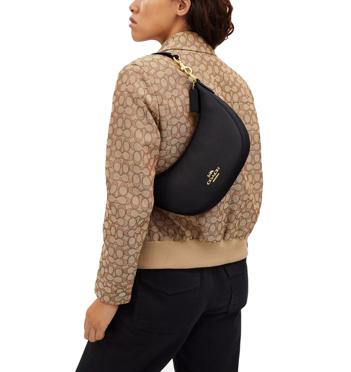 Coach Women's Aria Shoulder Bag Gold/Black