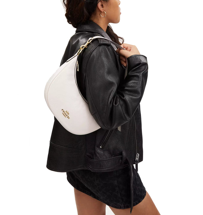 Coach Women's Aria Shoulder Bag Gold/Chalk