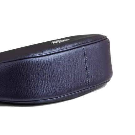 Coach Women's Aria Shoulder Bag In Signature Canvas Silver/Blue/Navy