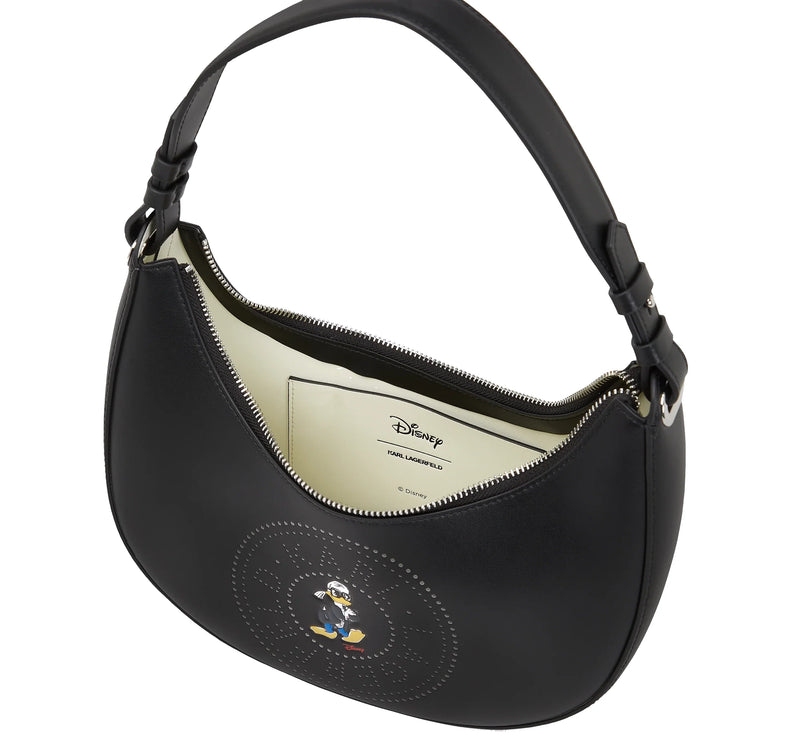 Disney x KARL LAGERFELD Women's Moon Shoulder Bag Black
